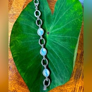 LAGOS Silver Venus White Mother of Pearl Doublet Link Bracelet